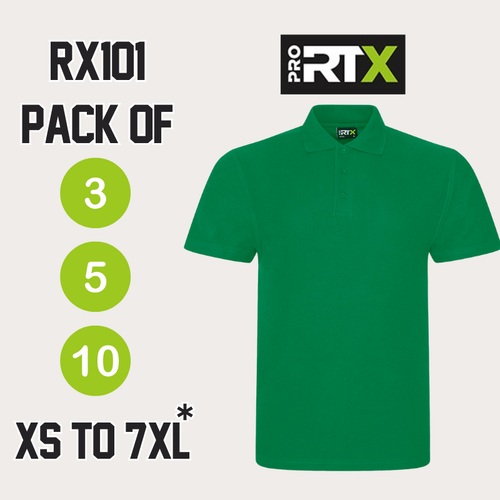 Wholesale Workwear Polo Shirts, RTX PRO Polo-Shirts Pack of 3, 5, 10 ...