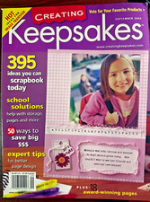 Creating Keepsakes Magazine - September 2003 - Vintage  NLA - NEW 