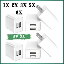 Bulk Lot 5V 2A USB Port Jack Wall Charger 5 Volt v 2 Amp AC to DC Power Adapter