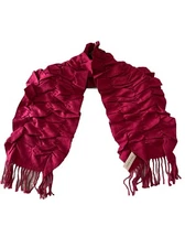 Ruffled Scarf 10x43 Acrylic Fringe Laila Rowe
