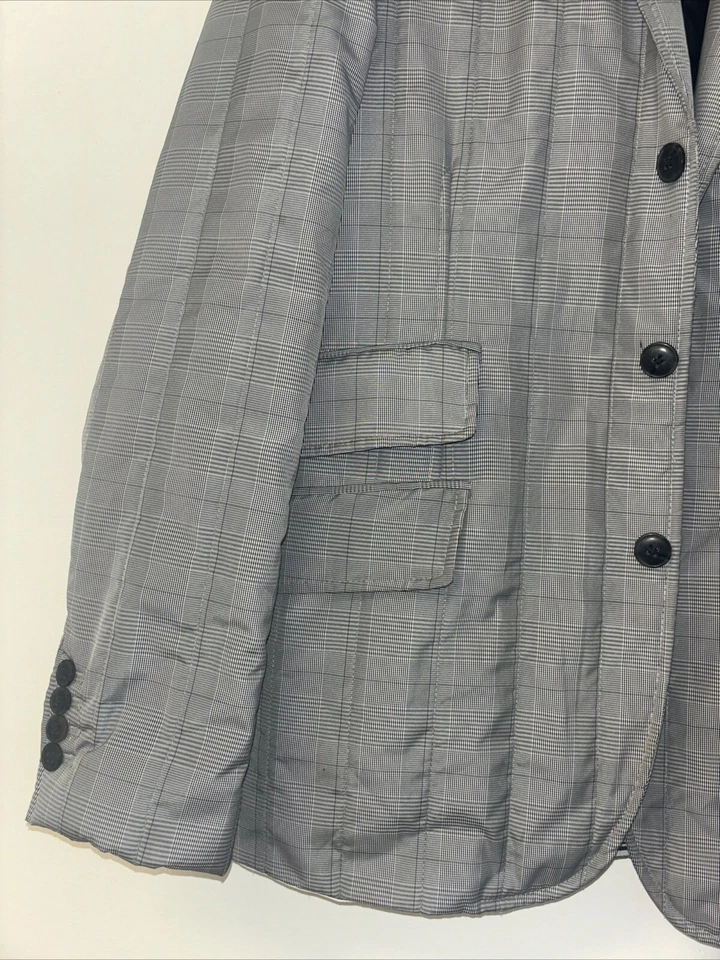 Chaqueta para mujer talla pequeña blazer de gran tamaño impermeable con hebilla de caparazón ropa para hombre acolchada Foto 3 de 4