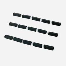 Dolls House 1:12th Scale 12 x Miniature Angled Ridge Roof Tiles in Slate Grey
