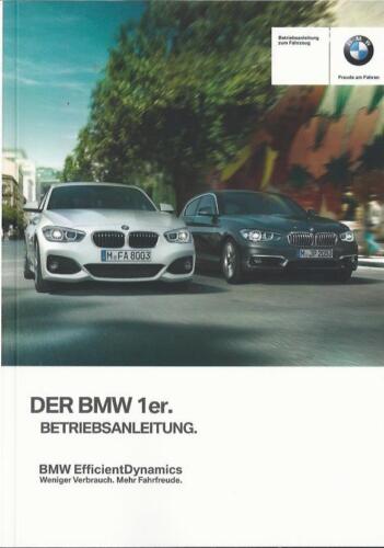 BMW 1er F20 F21 Betriebsanleitung 2016 Bedienungsanleitung Handbuch  BA - Picture 1 of 1