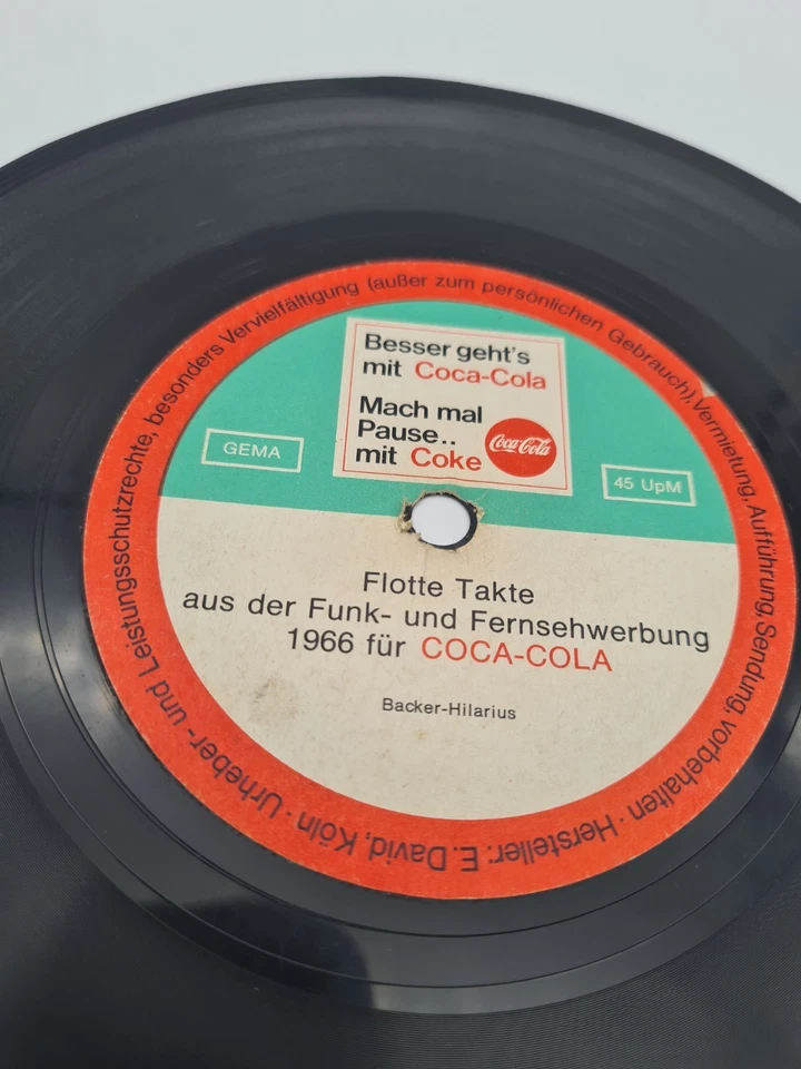 COCA COLA 7" PROMO Single Schallplatte Flexi Disc Besser Geht's Mit Coca Cola - Bild 2 von 4