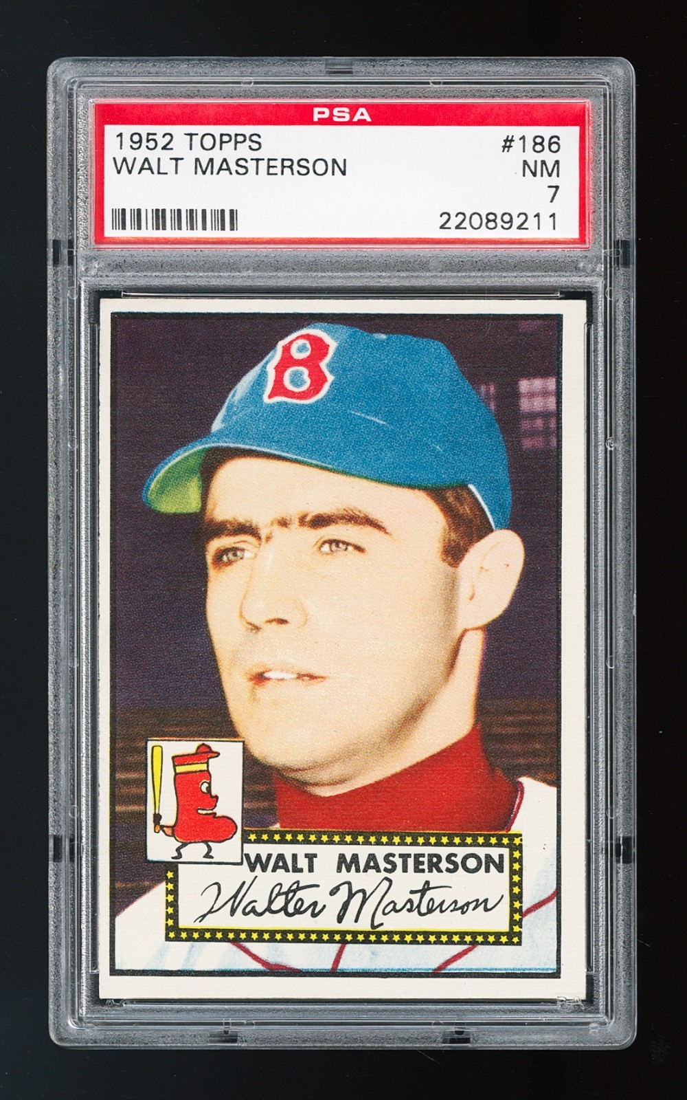 1952 Topps #186 Walt Masterson PSA 7 Sharp card!