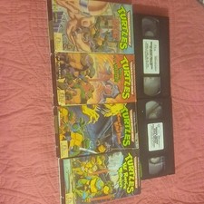 Teenage Mutant Ninja Turtles VHS Lot NTSC Animation Family Home Entertainment