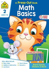 School Zone Math Basics Press-Out Workbook: 64 Pages, 2nd Grade,...
