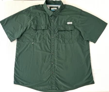 Magellan Laguna Madre Relaxed Moisture Wicking Vented Fishing Shirt 2XL Green