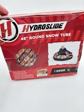 HydroSlide 48  Round Inflatable Snow Tube Sled Winter Kids Heavy Duty Handle New