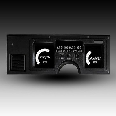 Intellitronix White LED Digital Gauge Cluster Set For 84-89 Chevy Corvette