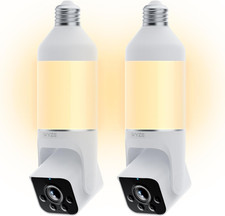 Bulb Cam - 2K HD Smart Light Bulb Security Camera 2 Pack