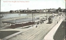 Margate Kent England Tramway Beach Coast Edwardian Posted Postcard 1909