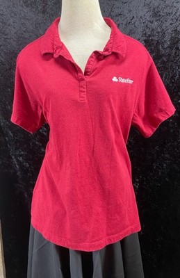 Women's State Farm Insurance Red Cotton Polyester Polo Embroidered 2XL