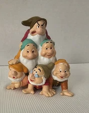 Vintage Snow White And The Seven Dwarves Action Figure Toy Disney collectible