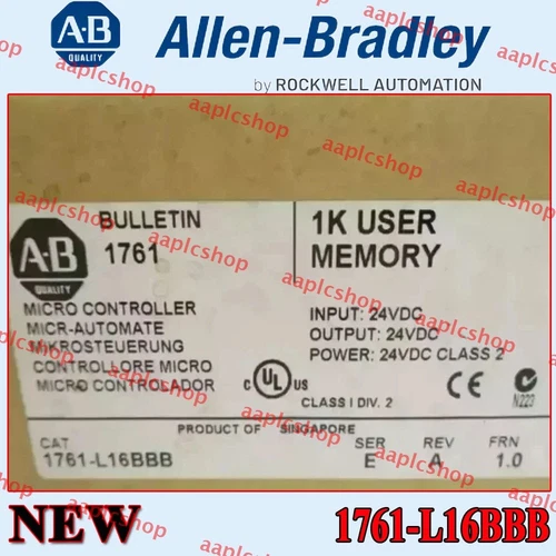 New NEW PLC 1761-L16BBB New AB MicroLogix 1000 16 Point Controller