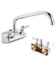 Wall Mount Commercial Sink Faucet Bar Kitchen Sink Faucet,4 4"center 10"spout