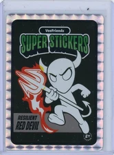 2025 Veefriends Manga Super Stickers Black & White RESILENT RED DEVIL!