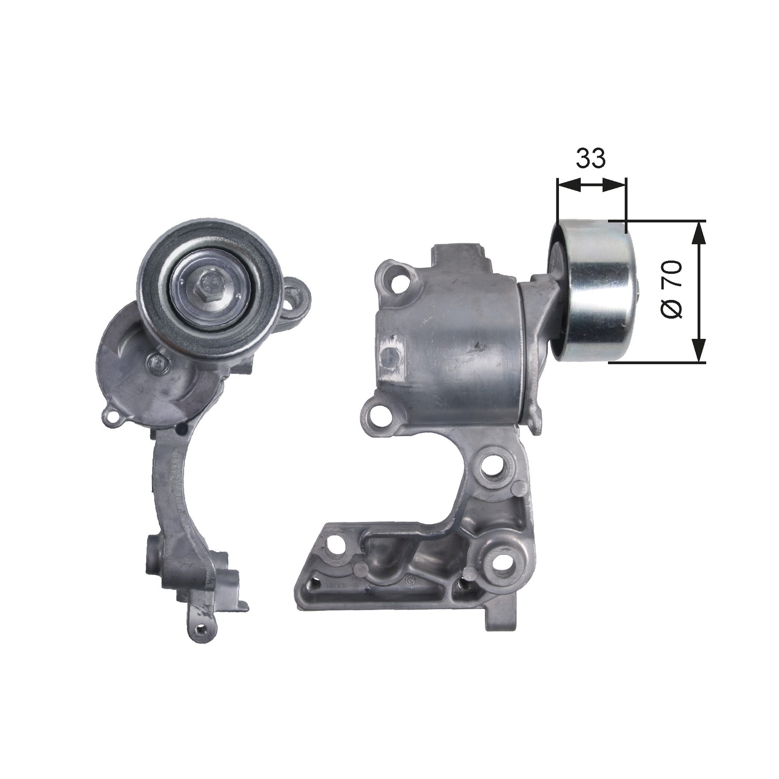 GATES-OE T38411 Belt Tensioner, V-ribbed belt for TOYOTA