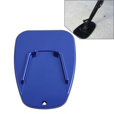 Blue Universal Aluminum Alloy Motorcycle Enlarge Side Stand Kickstand Pad Plate