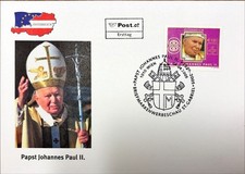 56# Briefmarken Ersttage &Ouml;sterreich - Papst Johannes Paul II. - 2005