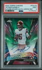 2024 TOPPS CHROME FUTURE STARS AUTO GREEN REFRACTOR JAYDEN DANIELS RC /99 PSA 9