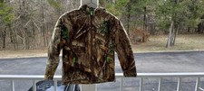 REALTREE Youth EDGE Green Camo Zip Hooded Insulated Hunting Jacket, Sz M, PO 
