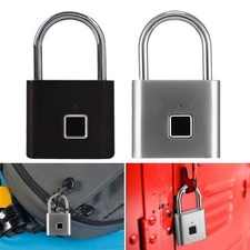 Keyless Door Lock Fingerprint Padlock Biometric Waterproof Electronic