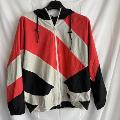 Rare Adidas Equipment EQT Jacket Windbreaker Red White Black Colorblock Large