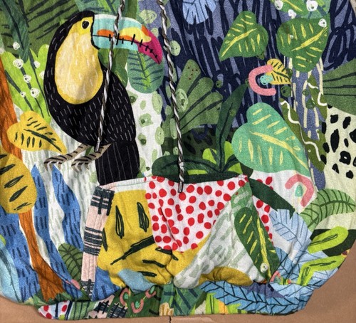 Anthropologie Bl^nk Blank London Toucan Hooded Pullover Boho AOP Womens Small - Picture 5 of 10