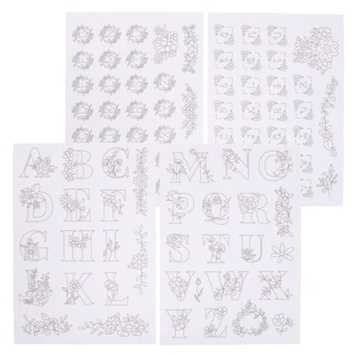 4 Sheets Water Soluble Stabilizer for Embroidery, A4 Dissolving Embroidery - Image 1 of 4