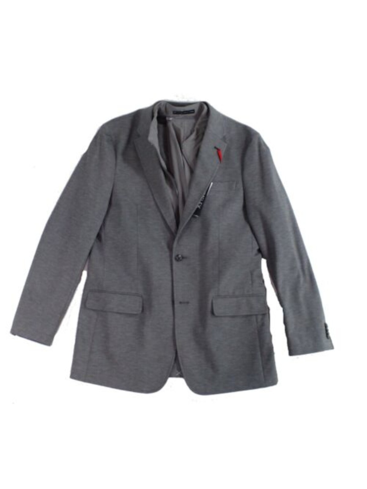 TOMMY HILFIGER Mens Gabe Heather Gray Single Breasted 44L Blazer Sport Coat