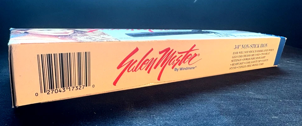 New 1995 Windmere Salon Master 3/4” Curling Iron Model ADS-2/327 New in Box NOS - Image 4 of 4