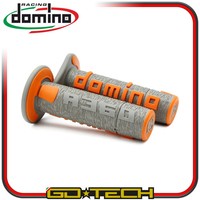 Griffe Domino A360 Motocross Enduro Motard Grau Orange Off Road Racing