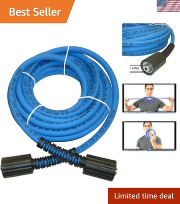 #ad UBERFLEX Kink Resistant Pressure Washer Hose 1 4quot; 3100 PSI with 2 22MM ... $46.19