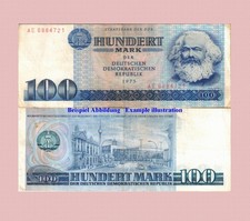 DDR 100 MARK 1975  ( VF ) P 31a Karl Marx ORIGINAL 6704#❇️❇️