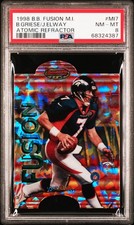 1998 Bowman's Best Fusion Mirror Image Elway Griese #MI7 Atomic Ref #8/25 PSA 8