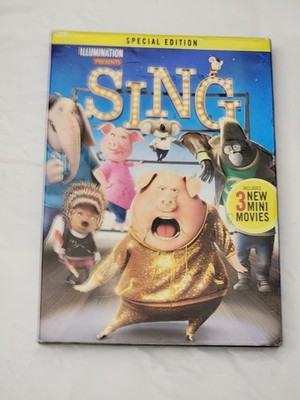 Sing Special Edition DVD Illumination Animated Musical Comedy 3