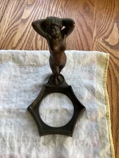 BRONZE ART DECO NUDE LADY
