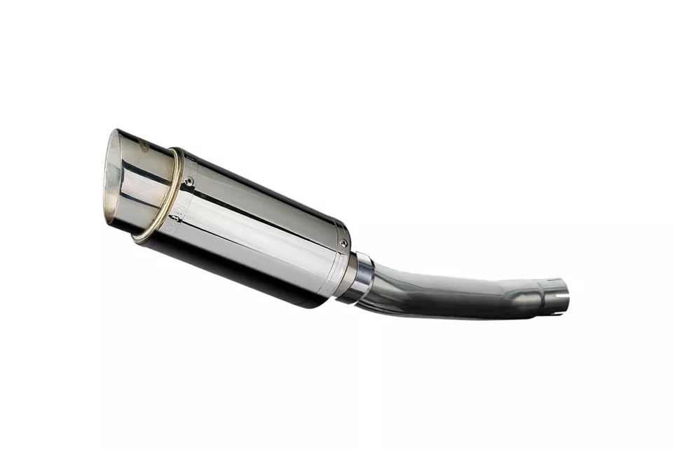 Suzuki GS500 E/F 1989-2009 Kit de silenciador de escape redondo de acero inoxidable deslizable de 8" Foto 2 de 4