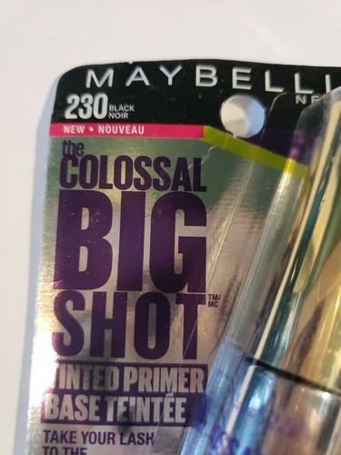 Maybelline The Colossal Big Shot Tinted MASCARA Primer # 230 Black NEW - Picture 2 of 3