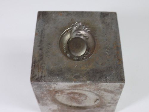 Vintage Jugendstil Schmuck Stanzwerkzeug Würfel Stahlstempel Druckerpresse antik - Picture 11 of 14