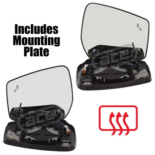 Fits Nissan Note E12 2013-2018 Wing Mirror Glass LED Blind Spot Indicator 1 Pair