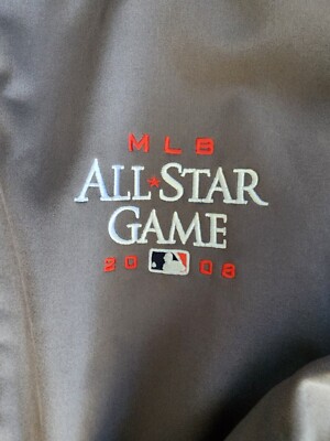 MEN'S MLB ALL+STAR GAME 2008 YANKEE STADIUM GRAY JACKET SIZE LARGE