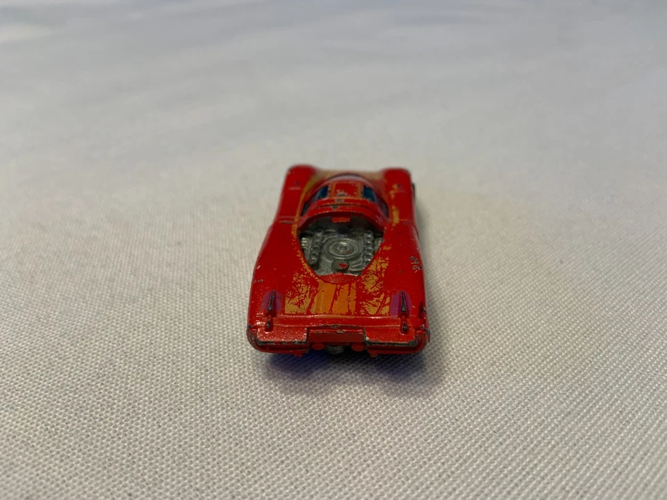1974 Hot Wheels Redline Flying Colors Porsche 917 Alternate Red Metal Base - Image 4 of 4