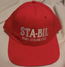 1 stabil sta Bil Fuel Stabilizer Hat ad adjustable red color,VTG,oil gas ad cap