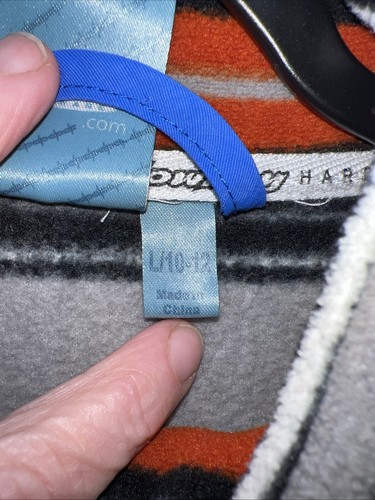 Cowboy Hardware Sweatshirt Boys Size L/10-12 Multicolor Striped Serape Fleece - Picture 6 of 12