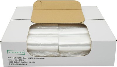 Trash Can Liner - Wholesale 1000 Count Garbage Bags on Perforated Roll 7-10