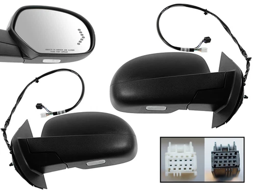 For GM Pickup SUV 2007-2014 Power Folding Mirror W/Signal Memory Pair Right Left