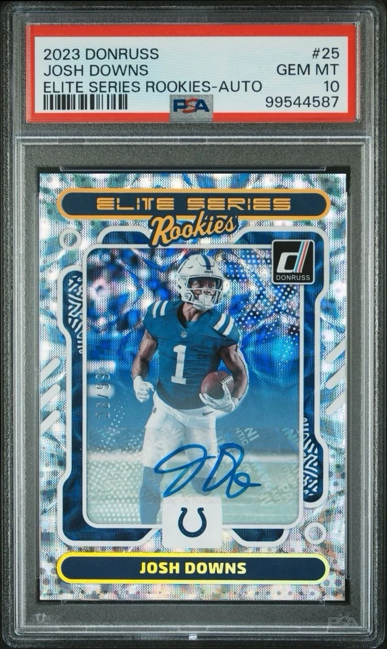 Josh Downs Panini Donruss Elite Series Rookies #25 Autograph