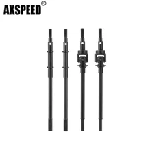 AXSPEED Steel Front Rear Axle CVD Drive Shafts For 1:10 RC Axial SCX10II 90046